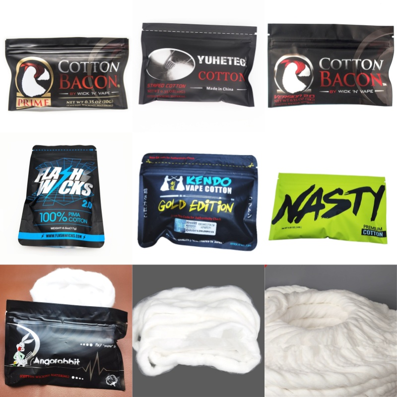 Vape Accessory - Flashwicks Cotone Angora a Fibra Corta,