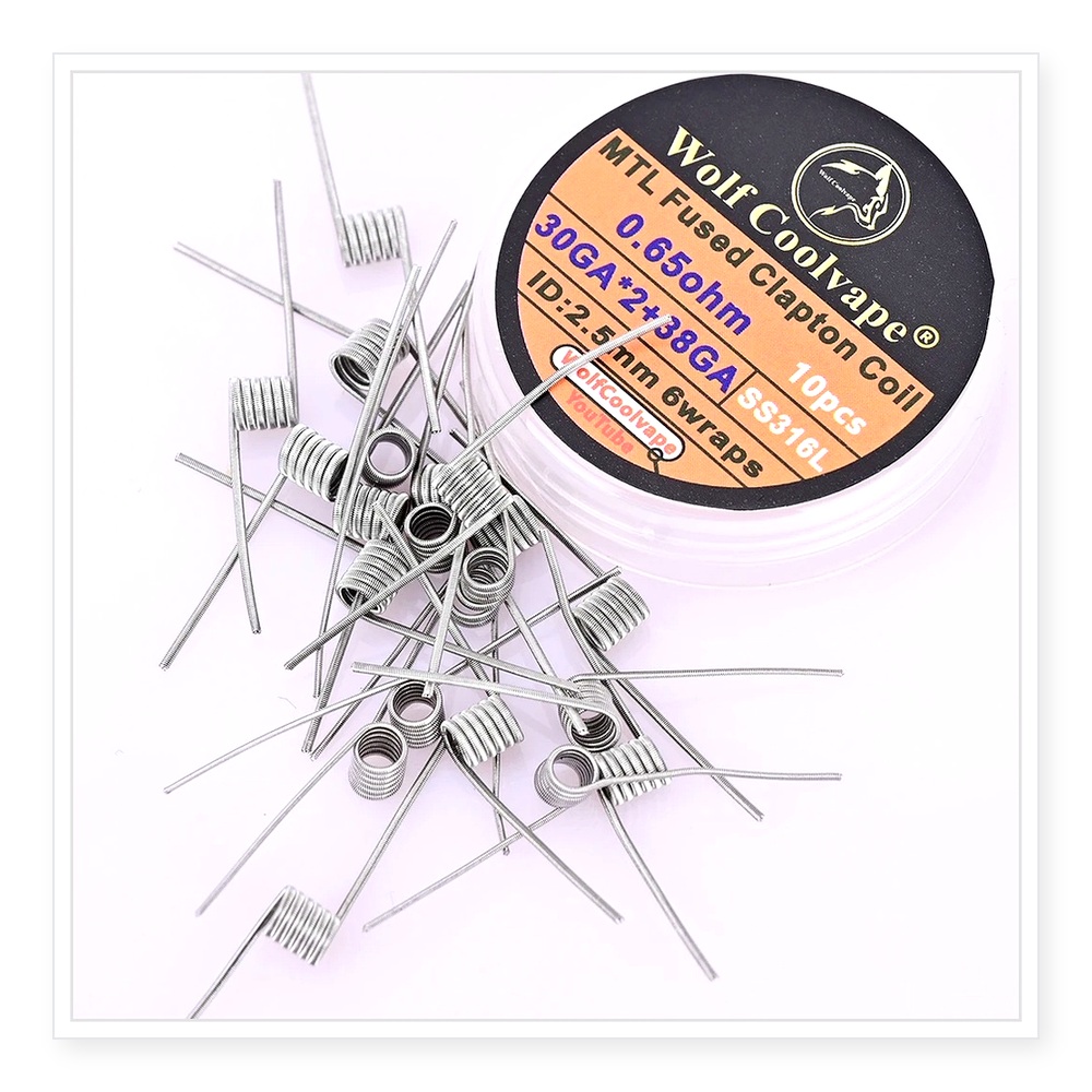 10 pezzi Wolfcoolvape MTL Fuse - Vape Coil Replacement recensione e prezzo