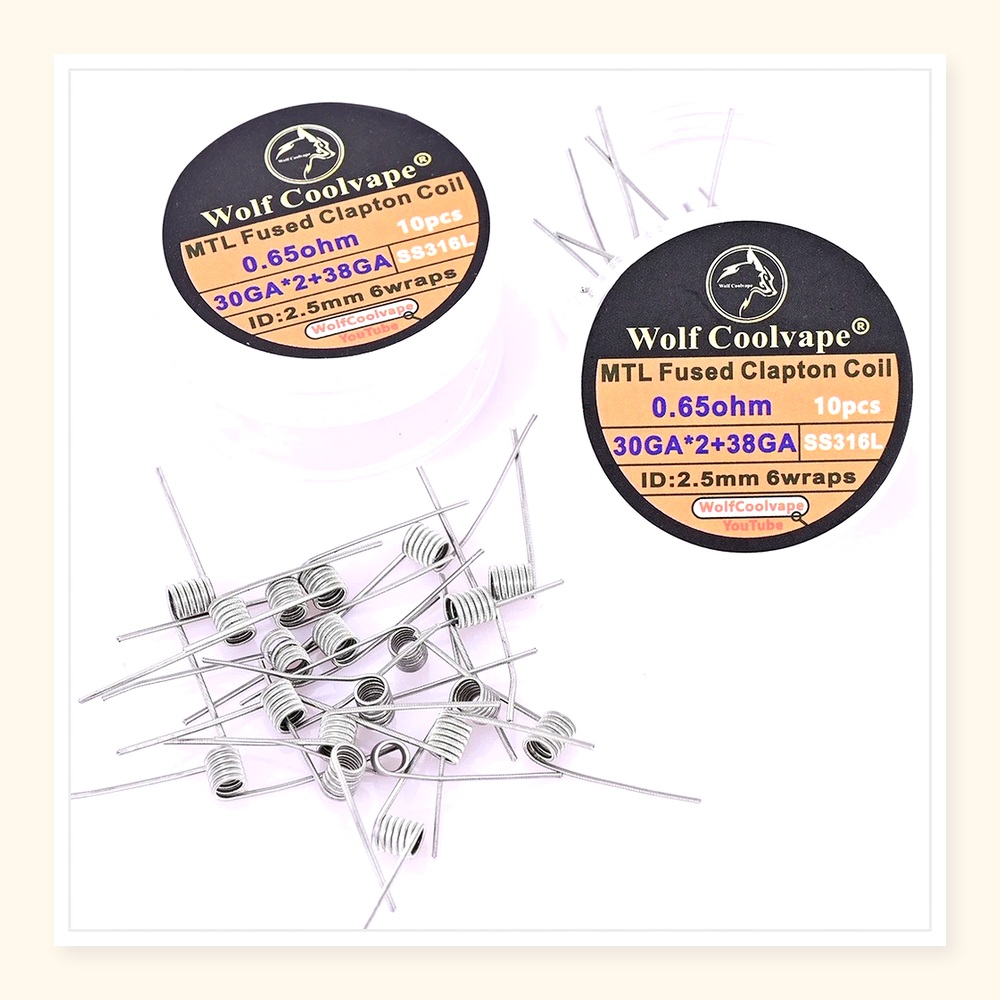 10 pezzi Wolfcoolvape MTL Fuse - Vape Coil Replacement recensione e prezzo