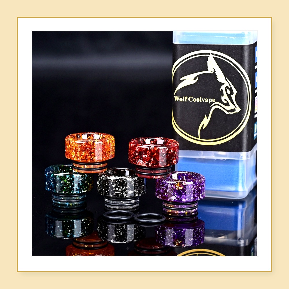 5 pezzi di bocchini Wolfcoolva - Drip Tip Resin recensione e prezzo