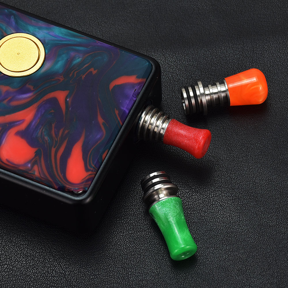 Atomizzatore WOLFCOOLVAPE desi - Drip Tip Resin recensione e prezzo