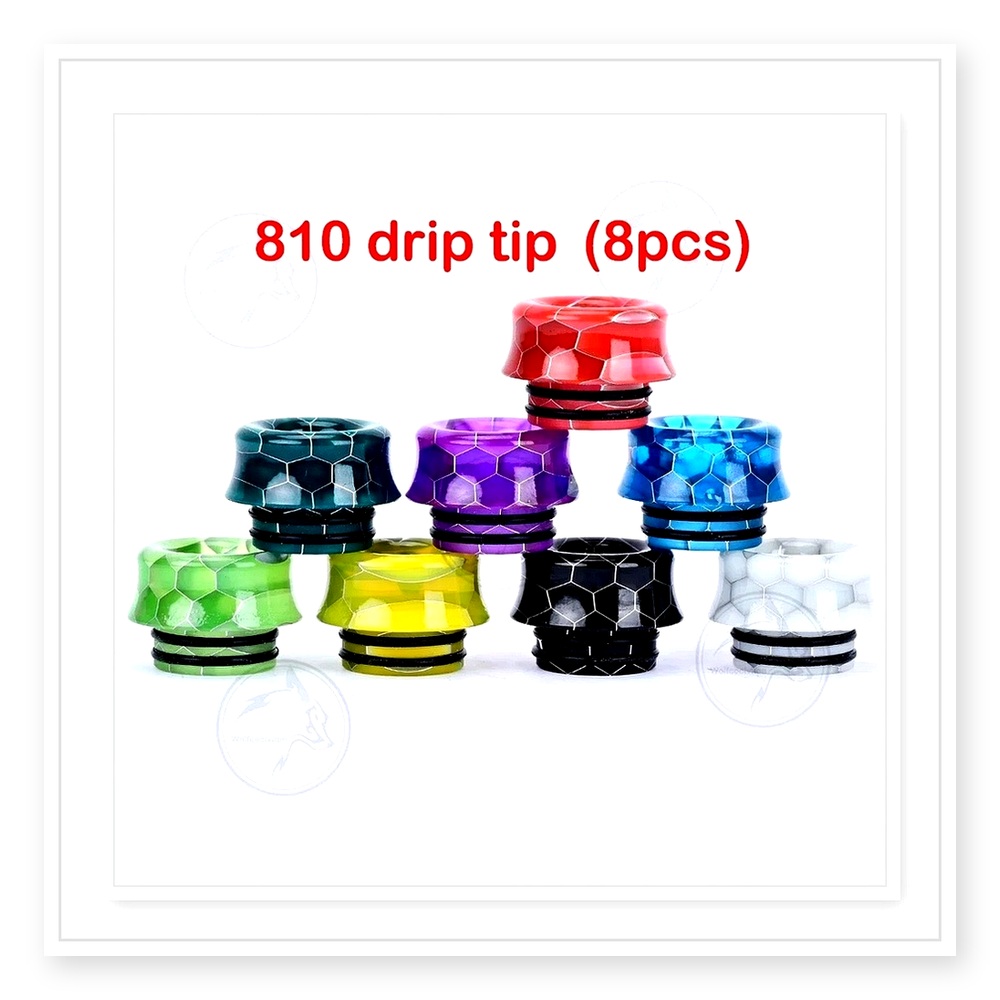 Wolfcool 810 Drip Tip Set – 8  - Drip Tip Resin recensione e prezzo